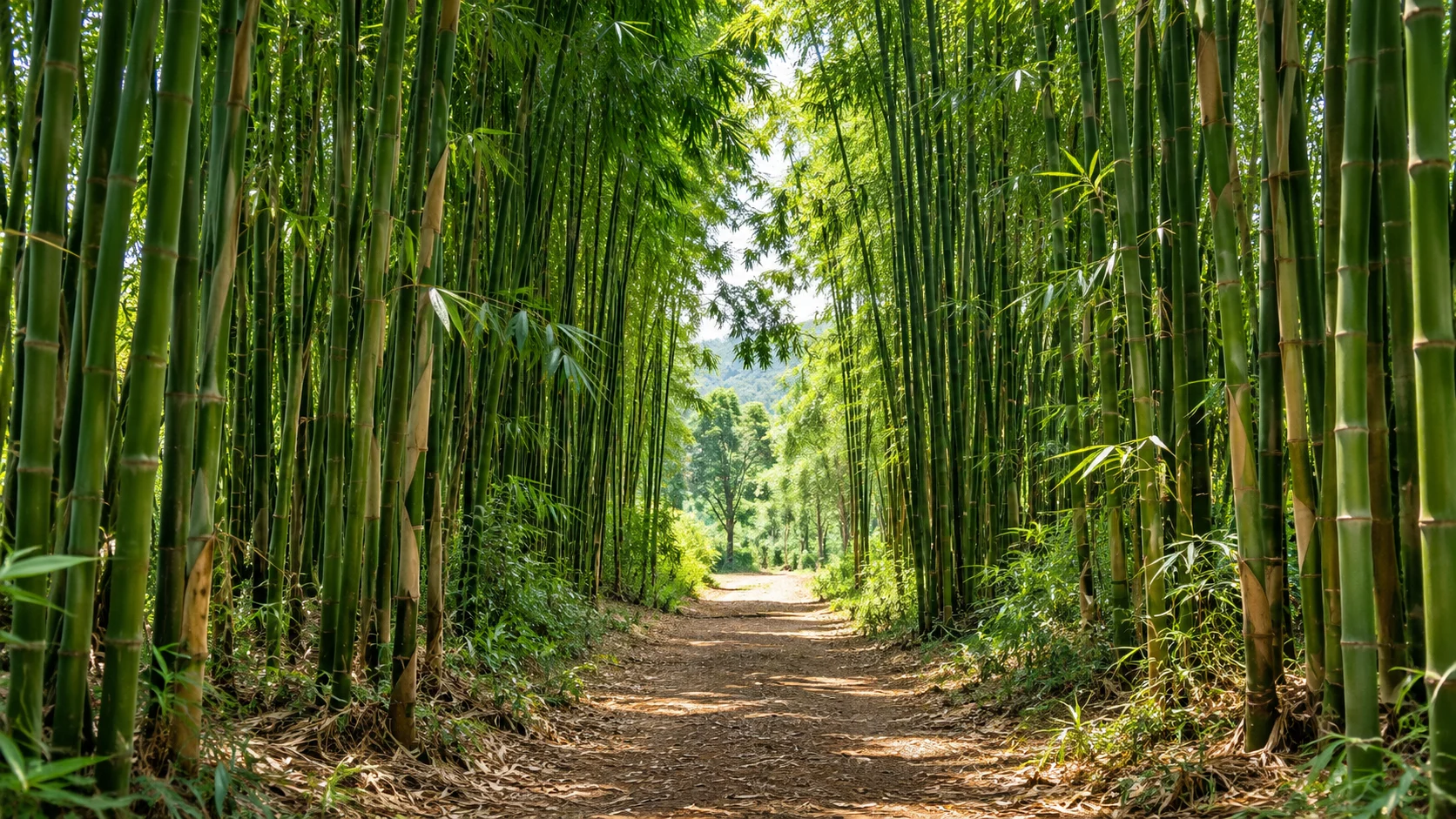 A dense bamboo plantation